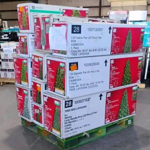 exclusive christmas tree pallets – assorted artificial trees for wholesale